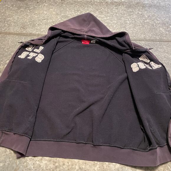 Vintage Levi's Levi Strauss Spellout Embroidered Hoodie Sweatshirt XL 90s Y2K - Picture 8 of 14